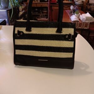 Striped Black & Cream Women’s  Bag